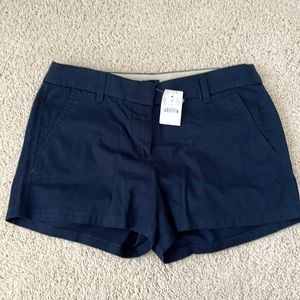 Navy size 4 chino short J Crew NWT